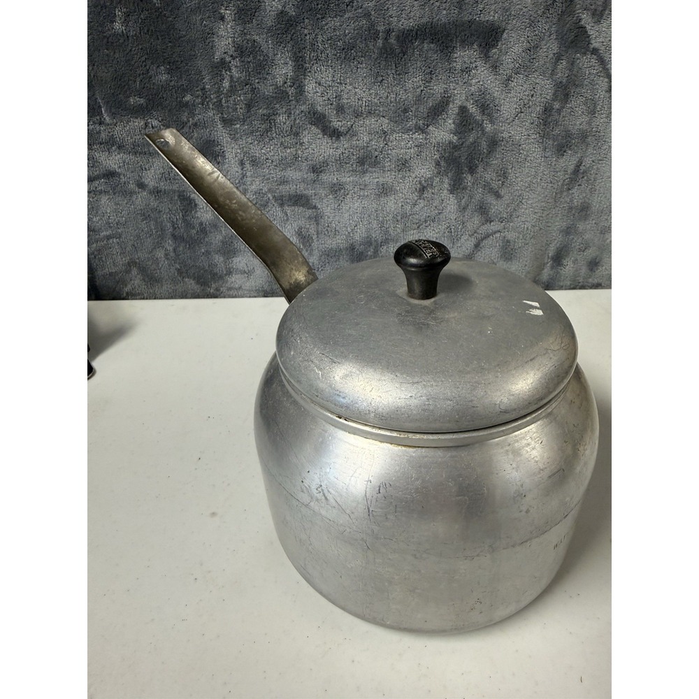 Vintage Wear-Ever Aluminum Double Boiler No. 2432 Pan Made in USA